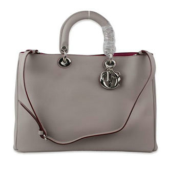 Christian Dior diorissimo original calfskin leather bag 44373 grey&purple Christian Dior diorissimo original calfskin leather bag 44373 grey&purple